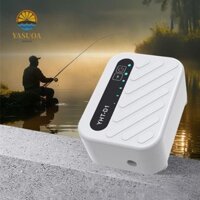 Máy bơm không khí oxy bể cá LARGLO, Máy bơm oxy bể cá Mini siêu im lặng, vận chuyển cá Máy nén oxy có thể sạc lại USB di động siêu im lặng Hộ gia đình