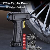 Máy Bơm Lốp Mô Tô Xe Máy Mini SUITU Dùng Pin Cầm Tay Thông Minh Tự Động Ngắt Theo Áp Suất