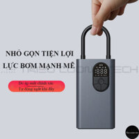 Máy Bơm Lốp Ô Tô Điện Tử Cầm Tay Đa Năng Nhỏ Gọn-Tự Ngắt Cho Xe Hơi Xe Đạp Xe Gắn Máy CQB04 Đèn Led Chiếu Sáng Ban Đêm