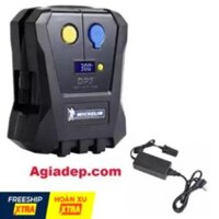 Máy bơm lốp oto xe hơi Michelin 4399ML + Bộ chuyển điện nhà 220V sang tẩu loại khoẻ 72W (tiện dùng)