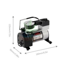 Máy bơm lốp SHU DIKA ô tô - xe máy - xe hơi 1 xi-lanh chất lượng cao dùng điện 12V