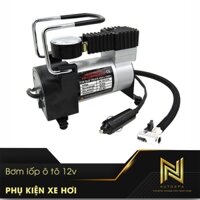 Máy bơm lốp xe 12V thiết kế nhỏ gọn an toàn tiện lợi.- Máy nén khí mini máy bơm hơi mini 220v.