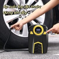 Máy Bơm Lốp Xe Hơi Không Dây Chuyên Dụng Chất Lượng Cao thổi phồng nhanh,xe hơi điện tử tự ngắt,đồng hồ hiển thị áp suất