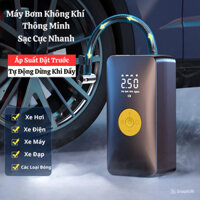 Máy Bơm Lốp Xe Hơi Không Dây Công Suất 120w , Máy Bơm Ô Tô, Xe Máy, Xe Đạp Bơm Tự Ngắt SP41233508