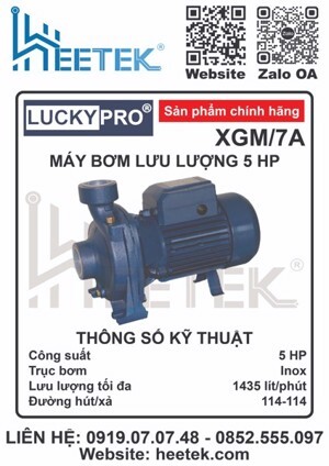 Máy bơm lưu lượng Lucky pro XGM/7A 5.5HP