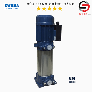 Máy bơm ly tâm trục đứng Inox đa tầng cánh EWARA VM 4-9*8T 3HP