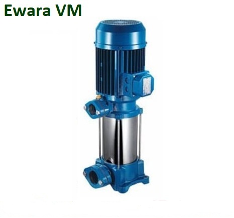 Máy bơm ly tâm trục đứng Inox đa tầng cánh EWARA VM 2-9*7 1.5HP