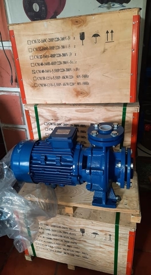 Máy bơm ly tâm trục ngang đầu gang HOWAKI CM 50-200A 20HP