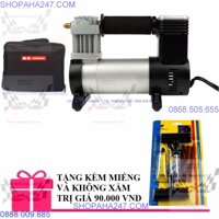 Máy bơm mã lực lớn cho ô tô COIDO 12V 6216 tặng bộ vá lốp không săm [bonus]