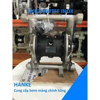 Máy bơm màng khí nén QBY3-40PTFF thân Inox 304> Bơm dung môi, hóa chất, nước thải, thực phẩm...
