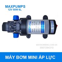 Máy bơm mini áp lực 12V 80W 6L có quạt Maxpumps