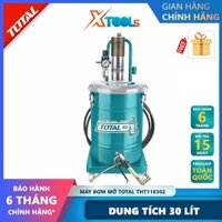 Máy bơm mỡ khí nén TOTAL THT118302 Máy bơm dầu mỡ dung tích 30L thùng rỗng: 330*430mm Áp suất 400 bar làm sạch động cơ