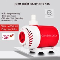 Máy bơm nước BAOYU BY105 50W 4000L/H cao cấp, tiết kiệm điện, bơm lọc nước hồ bể cá, hòn non bộ, tiể cảnh. BH uy tín