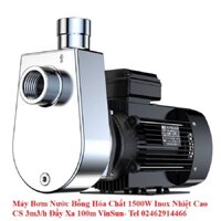 Máy Bơm Nước Bỗng Hóa Chất 1500W Inox Nhiệt Cao CS 10m3 VinSun