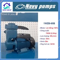 Máy bơm nước chân không NAVY 1WZB-65B - 750W lưu lượng 65L/min, motor 100% lõi đồng, cánh bằng đồng