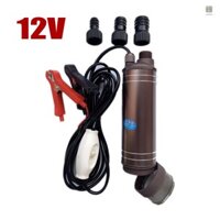 Máy bơm nước chìm 12V / 24V Vỏ hợp kim điện di động Động cơ đồng Max 55L / phút Máy bơm chuyển nhiên liệu dầu hỏa Diesel với đầu nối 16 / 21 / 25mm