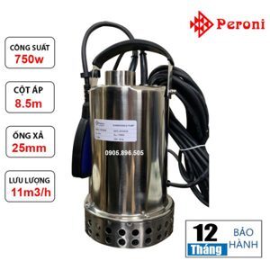 Máy bơm nước chìm inox có phao Peroni PR75054 1HP