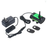 Máy bơm nước chìm không chổi than 12V DC Máy bơm nước đài phun nước siêu yên tĩnh 7L / phút với vòi phun 3 kích thước nâng cao 10ft cho ao bể cá thủy canh bể cá