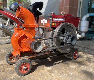 Máy bơm nước đầu bơm Kubota Diesel D15 - phi 150