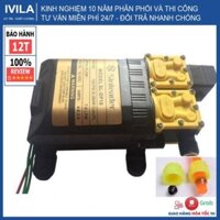 Máy bơm nước đôi mini 12v phun sương, rửa xe áp lực cao tự ngắt