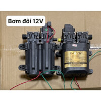 Máy bơm nước đôi mini 12v /100W áp lực cao - máy bơm đôi tăng áp mini 12v
