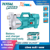 Máy bơm nước dùng pin 20V TOTAL dụng cụ bơm nước công suất 180W lưu lượng 47l/phút chất lượng chính hãng