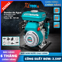 Máy bơm nước dùng xăng TOTAL TP3101 Máy bơm nước mini chạy xăng Công suất bơm 2.5HP Lưu lượng bơm 300L/min, bơm tưới cây