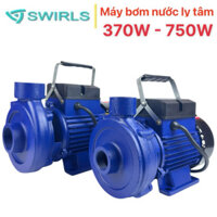 Máy bơm nước ly tâm 370W - 750W Swirls - Bảo hành 1 năm, Máy bơm cá sấu hút giếng, đẩy cao, tưới cây