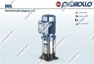 Máy bơm nước ly tâm trục đứng đa tầng cánh Pedrollo MK 5/8-N - 3HP