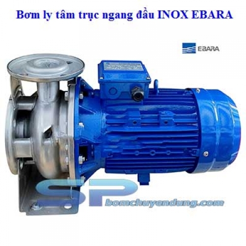 Máy bơm nước ly tâm trục ngang đầu inox Ebara 3M 32-200/7.5 10HP