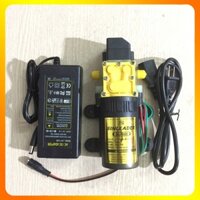 Máy Bơm Nước Mini 12V Tăng Áp Và Nguồn Adaptor