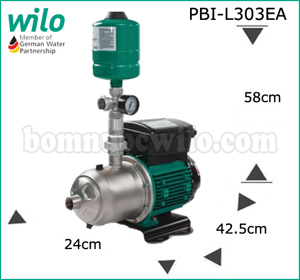 Máy bơm nước tăng áp biến tần Wilo PBI-L303EA - 750W