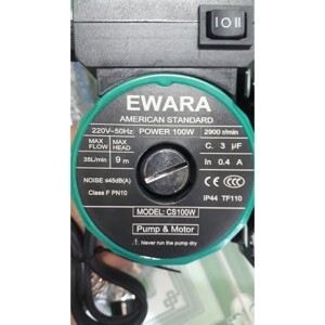 Máy bơm nước tăng áp điện tử Ewara CS100W