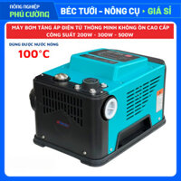 Máy bơm nước tăng áp thông minh RYMARU 200w - 300W -500W lõi đồng chạy cực êm, bơm tăng áp xài nước nóng 100 độ