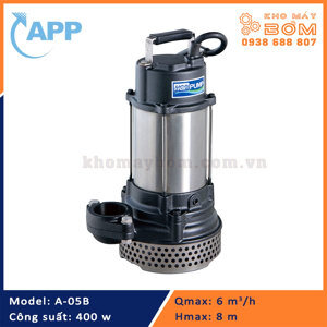 Máy bơm nước thải sạch 3 pha HCP A-05B 0.5HP