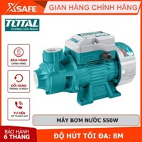 Máy bơm nước TOTAL TWP15506 Máy bơm nước dùng điện Công suất đầu vào 550W(0,75HP) Chiều cao bơm 45 m Lưu lượng 45L /phút