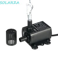 Máy bơm nước tuần hoàn cảnh SOLARZA, Máy bơm chìm Mini siêu yên tĩnh USB, Bộ lọc bể cá không chổi than chống nước 5V 2.4W 4.8W Đài phun nước sân vườn Bể cá ao cá