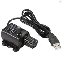 Máy Bơm Nước USB Không Chổi Than Mini DC5V 150L / H 1.2W Cho Bể Cá