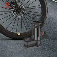 Máy bơm sàn xe đạp HILABEE Máy bơm bóng đa chức năng Máy bơm lốp nhỏ gọn Máy bơm chân di động cho xe máy, xe máy, vòng bơi