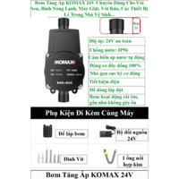 Máy Bơm Tăng Áp Mini Bình Nóng Lạnh, Máy Giặt, Vòi Sen, Vòi Rửa... Bơm Mạnh Mẽ, Nguồn 24V An Toàn, Chống Nước