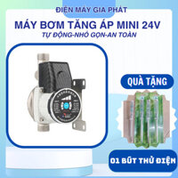Máy Bơm Tăng Áp Mini Tự Động 24V Tăng Áp Lực Nước Cho Bình Nóng Lạnh, Máy Giặt