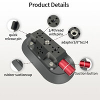 Máy Bơm Tay Hút Chân Không Hút Máy Ảnh Ổn Định Gắn Chân Đế Cho GoPro 12 11 Giá Đỡ Điện Thoại Di Động