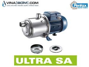 Máy bơm trục ngang đa tầng cánh Pentax inox U3SA-90/4T 0.9HP