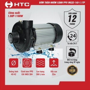 Máy bơm tưới tiêu HTC WG32-145-1.1TP - 1.5HP
