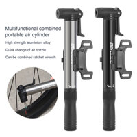 Máy bơm xe đạp Mini PET với 4 bit Hợp kim nhôm Cờ lê Ratchet có thể tháo rời 80PSI Đường di động Núi BMX Máy bơm lốp xe đạp