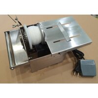 Máy buộc chỉ xúc xích chạy điện chất liệu inox hoàn toàn, động cơ đồng.