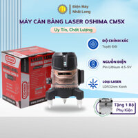 Máy cân bằng laser OSHIMA CM5X-2 Pin Lithium  ,máy bắn cốt Laser 5 tia xanh , máy bắn laze cân bằng