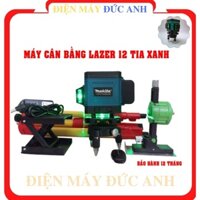 Máy cân bằng laser tia xanh MAKITA 12 3D cân mực bắn cốt tia laze nét chuẩn kèm chân 1m2 và giá treo tường