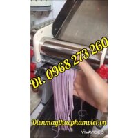 Máy cán bột cắt sợi mì hoành thánh chạy điện FKM200