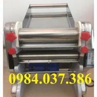 Máy cán bột chạy điện làm vỏ bánh bao, màn thầu, vỏ hoành thánh INOX 304